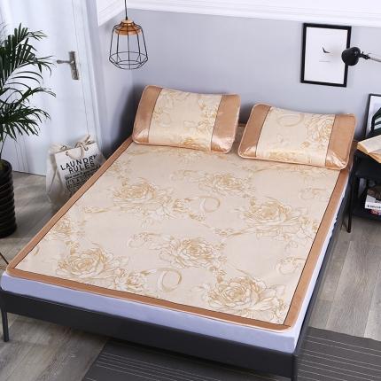 能好家纺 2021新款提花冰丝席 花言蜜语金