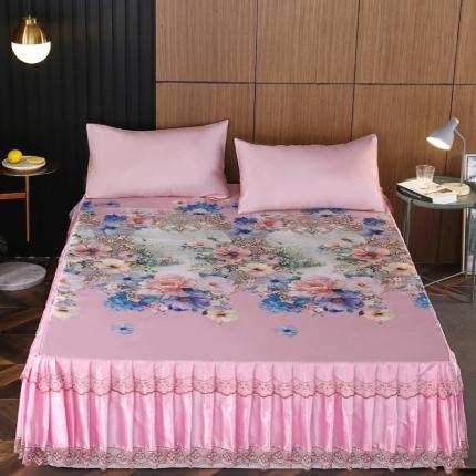 91家纺网 家纺一手货源 找家纺 （总）能好家纺 2020新款印花水洗冰丝席床裙款