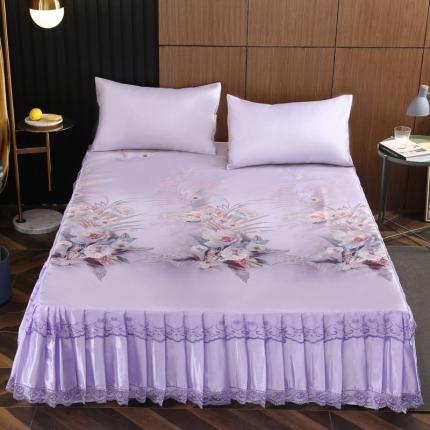 91家纺网 家纺一手货源 找家纺 能好家纺 2020新款印花水洗冰丝席床裙款 风采