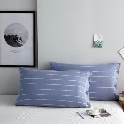 91家纺网 家纺一手货源 找家纺 （总）纱布枕套纯棉情侣枕套全棉单人学生宿舍简约枕套一只