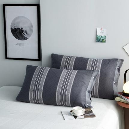 91家纺网 家纺一手货源 找家纺 （总）纱布枕套纯棉情侣枕套全棉单人学生宿舍简约枕套一只