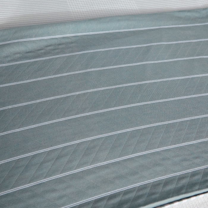 91家纺网 家纺一手货源 找家纺 纱布枕套纯棉情侣枕套全棉单人学生宿舍简约枕套一只好睡横条纹绿