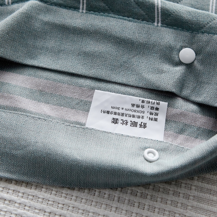 91家纺网 家纺一手货源 找家纺 纱布枕套纯棉情侣枕套全棉单人学生宿舍简约枕套一只好睡横条纹绿