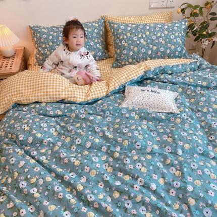 沐棉 2020新款全棉13370四件套模特图 薇薇安