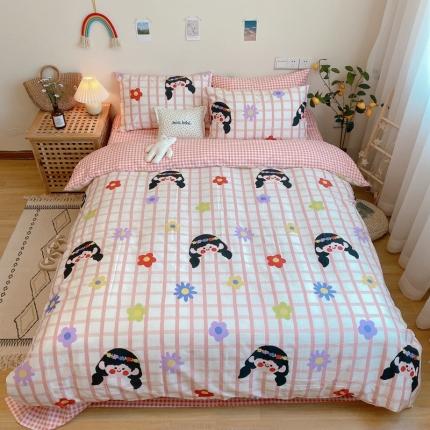 沐棉 2020新款全棉13370四件套实拍图 小公主