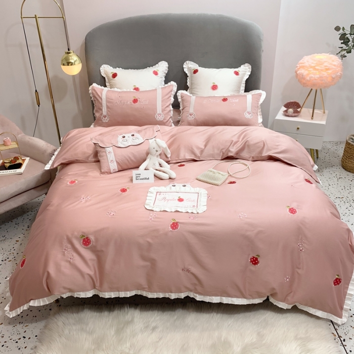 91家纺网 家纺一手货源 找家纺 馨蕊家居 2021春夏高定系列 心动-粉