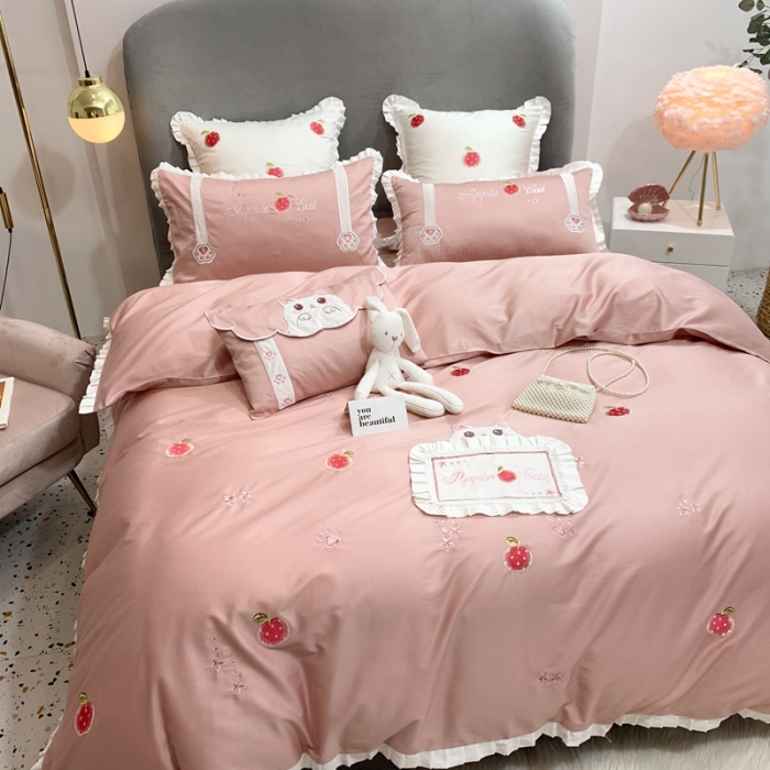 91家纺网 家纺一手货源 找家纺 馨蕊家居 2021春夏高定系列 心动-粉