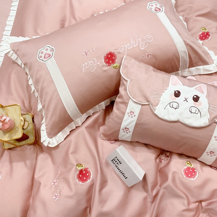 91家纺网 家纺一手货源 找家纺 馨蕊家居 2021春夏高定系列 心动-粉