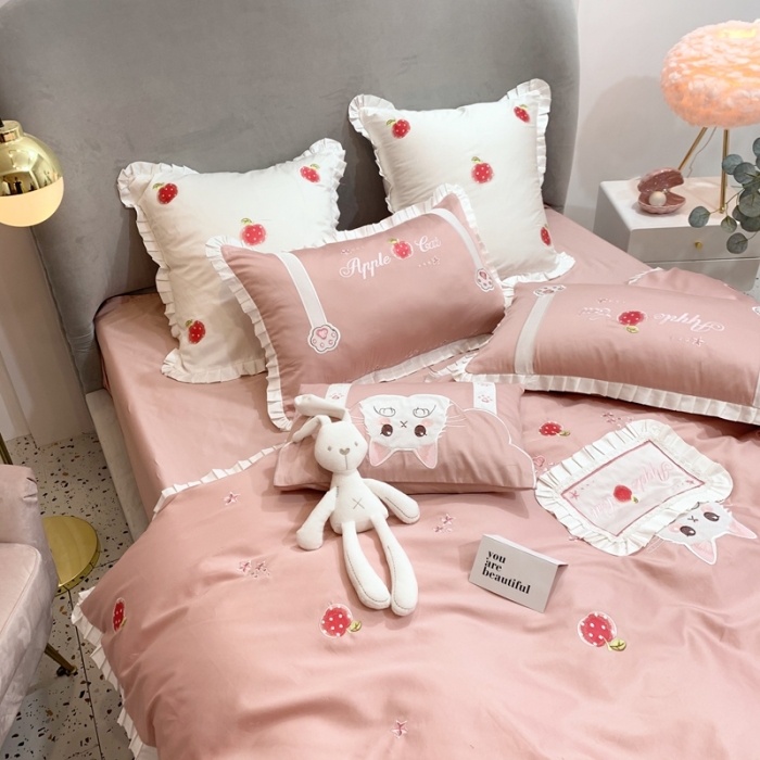 91家纺网 家纺一手货源 找家纺 馨蕊家居 2021春夏高定系列 心动-粉