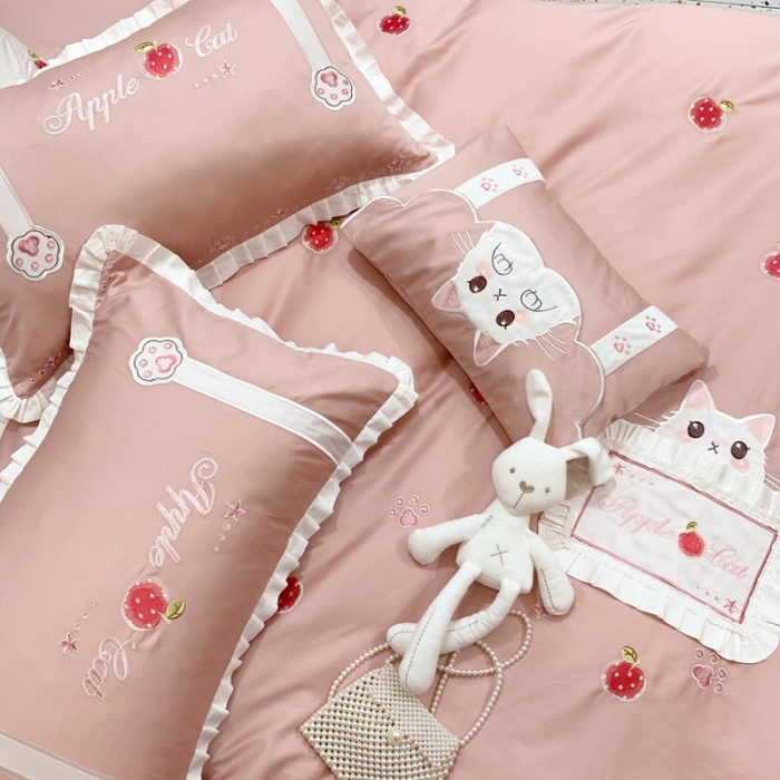 91家纺网 家纺一手货源 找家纺 馨蕊家居 2021春夏高定系列 心动-粉