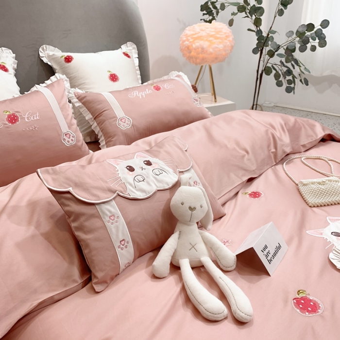 91家纺网 家纺一手货源 找家纺 馨蕊家居 2021春夏高定系列 心动-粉