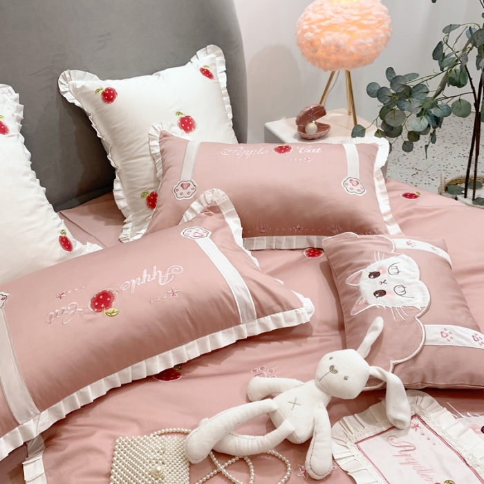 91家纺网 家纺一手货源 找家纺 馨蕊家居 2021春夏高定系列 心动-粉