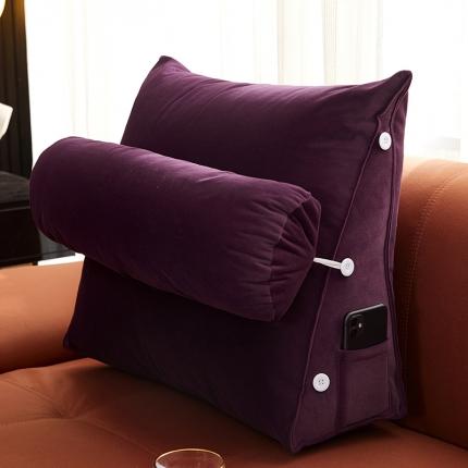 91家纺网 家纺一手货源 找家纺 （总）沐沐 2026新款臻绒带头枕小靠背