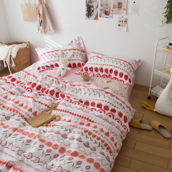 91家纺网 家纺一手货源 找家纺 （总）窝米 2020春夏新品全棉13372四件套小波西风系列