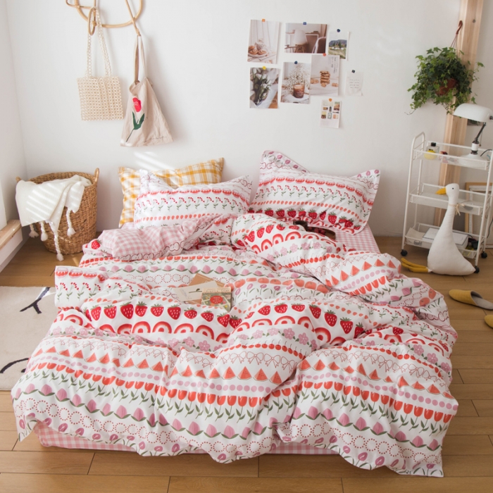 91家纺网 家纺一手货源 找家纺 （总）窝米 2020春夏新品全棉13372四件套小波西风系列