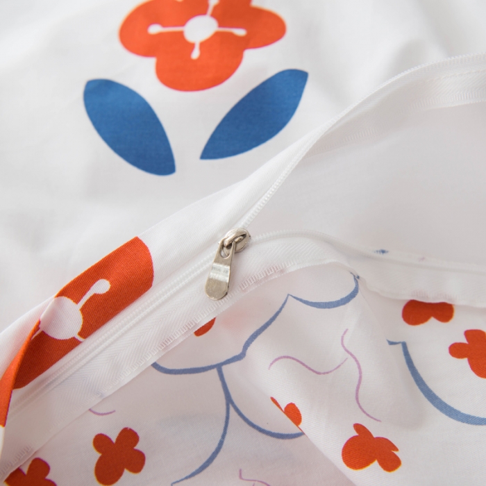 91家纺网 家纺一手货源 找家纺 窝米 2020春夏新品全棉13372四件套小波西风系列 木槿