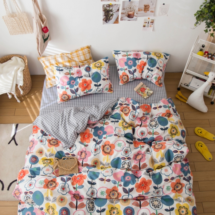 91家纺网 家纺一手货源 找家纺 （总）窝米 2020春夏新品13370全棉四件套萌宠风系列