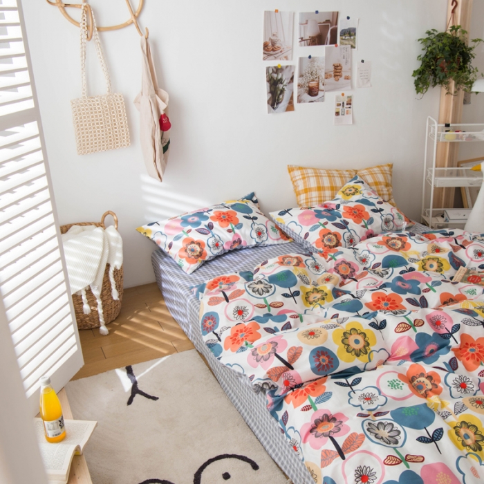 91家纺网 家纺一手货源 找家纺 窝米 2020春夏新品13370全棉四件套萌宠风系列 房间