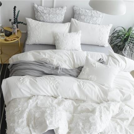 91家纺网 家纺一手货源 找家纺 （总）花香四季 2023新款全棉梦露系列四件套床笠款