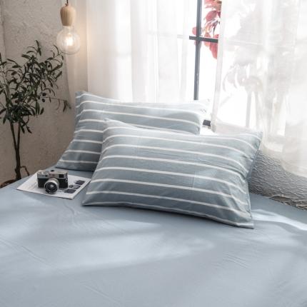 91家纺网 家纺一手货源 找家纺 （总）佳梦达 2020新款色织全棉水洗双拼单枕套