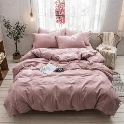 91家纺网 家纺一手货源 找家纺 （总）佳梦达 2020新款色织全棉水洗双拼四件套