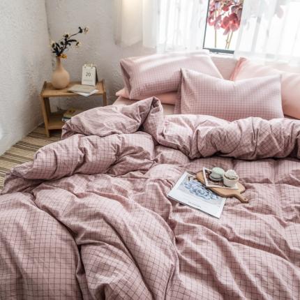 91家纺网 家纺一手货源 找家纺 （总）佳梦达 2020新款全色织全棉水洗双拼单被套