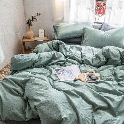 91家纺网 家纺一手货源 找家纺 （总）佳梦达 2020新款全色织全棉水洗双拼单被套