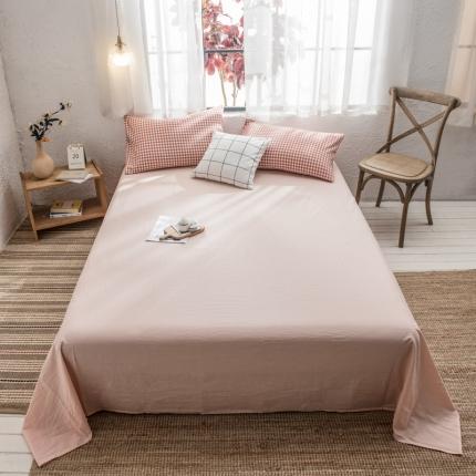 91家纺网 家纺一手货源 找家纺 （总）佳梦达 2020新款全色织全棉水洗双拼单床单