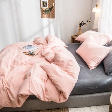 91家纺网 家纺一手货源 找家纺 （总）佳梦达 2020新款全色织全棉水洗双拼单床单