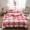 91家纺网 家纺一手货源 找家纺 佳梦达 2020新款全色织全棉水洗双拼四件套 红白大格