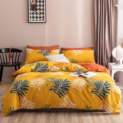 91家纺网 家纺一手货源 找家纺 仟网汇 2020新款四季花卉系列四件套 暖阳