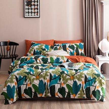 91家纺网 家纺一手货源 找家纺 仟网汇 2020新款四季花卉系列四件套 夏