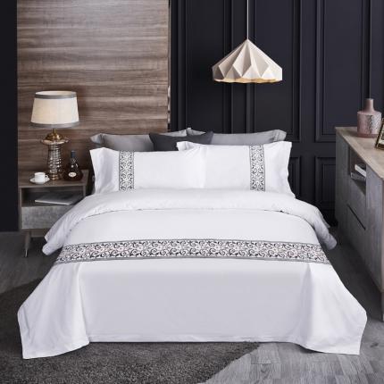 91家纺网 家纺一手货源 找家纺 （总）全棉民宿宾馆酒店用品60s贡缎喷气精品绣花系列