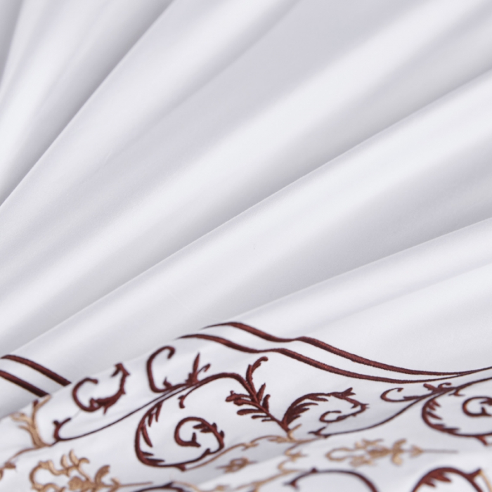 91家纺网 家纺一手货源 找家纺 罗菲尼酒店用品2025新款60s贡缎喷气精品绣花系列炫舞