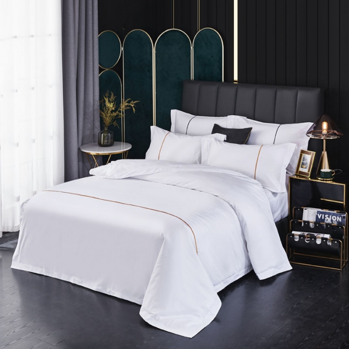 91家纺网 家纺一手货源 找家纺 （总）全棉民宿宾馆酒店用品新款60s贡缎喷气镶线系列