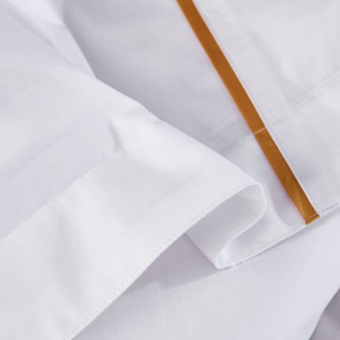 91家纺网 家纺一手货源 找家纺 罗菲尼酒店用品2025新款60s贡缎喷气镶线系列金之恋