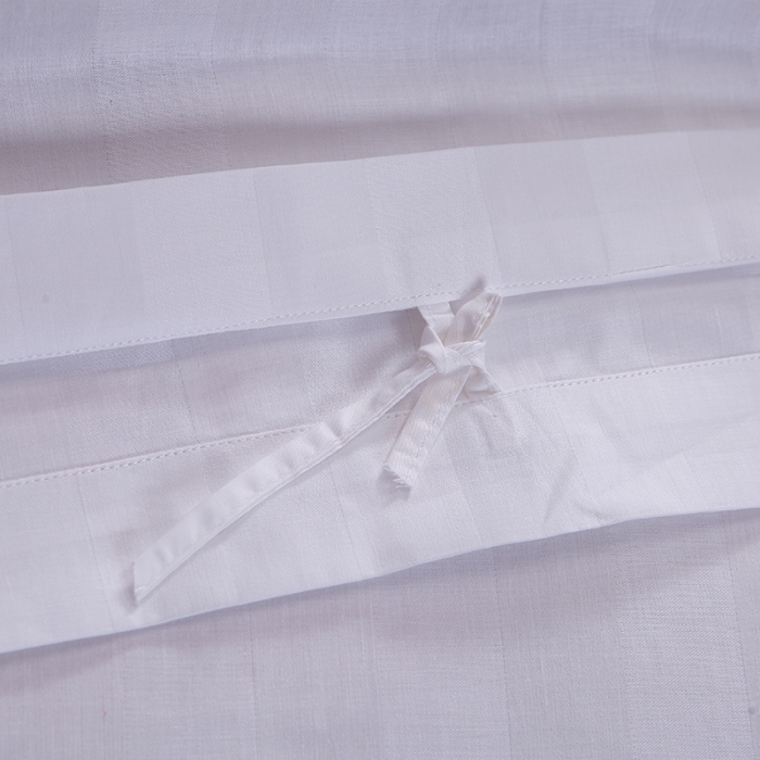 91家纺网 家纺一手货源 找家纺 （总）全棉民宿.宾馆.酒店四件套 套件用品新款3公分缎条被套