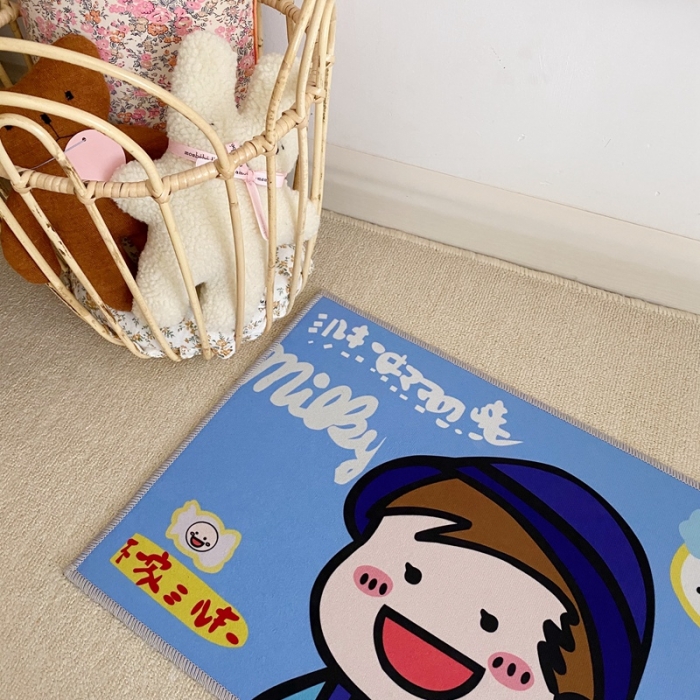 91家纺网 家纺一手货源 找家纺 星期八 2020新款ins卡通地垫 不二家男孩