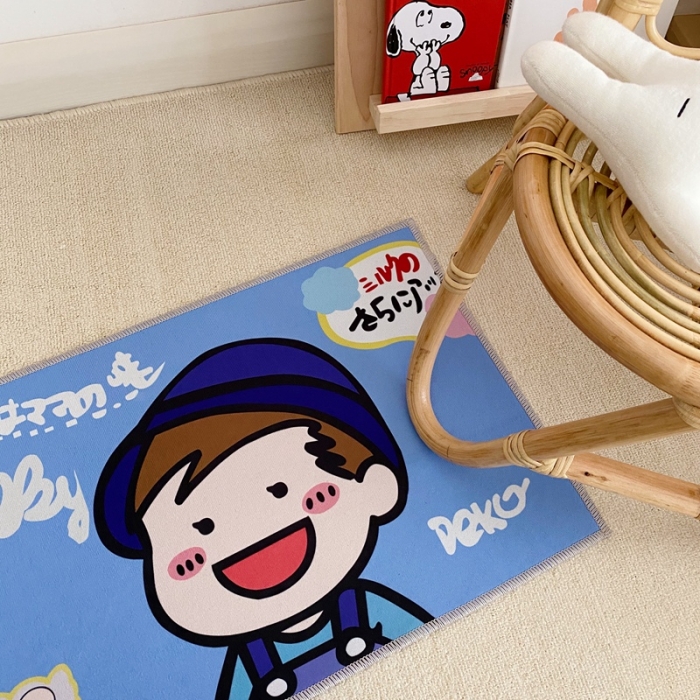 91家纺网 家纺一手货源 找家纺 星期八 2020新款ins卡通地垫 不二家男孩