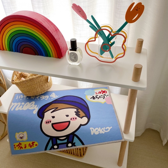 91家纺网 家纺一手货源 找家纺 星期八 2020新款ins卡通地垫 不二家男孩