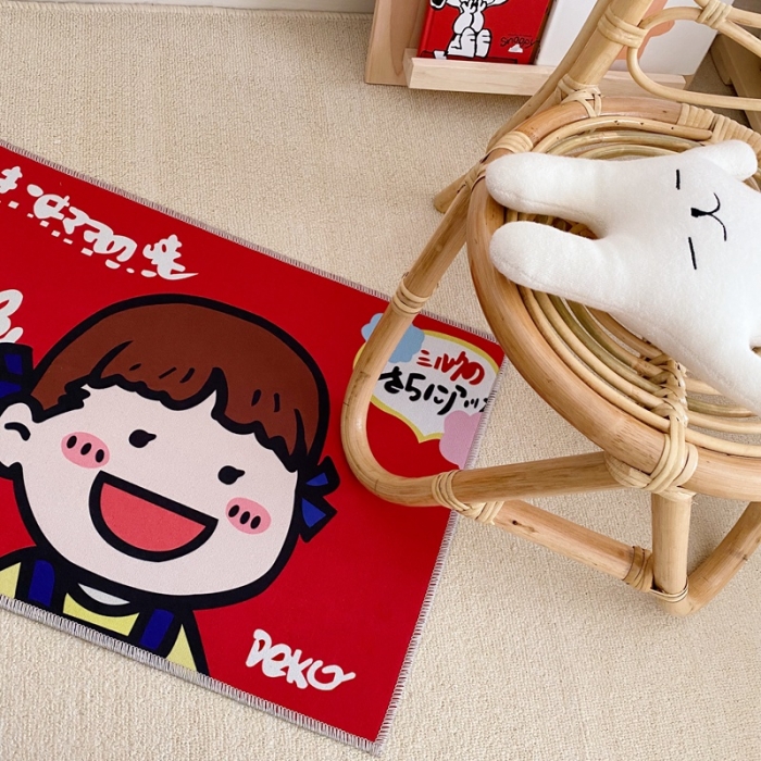 91家纺网 家纺一手货源 找家纺 星期八 2020新款ins卡通地垫 不二家女孩