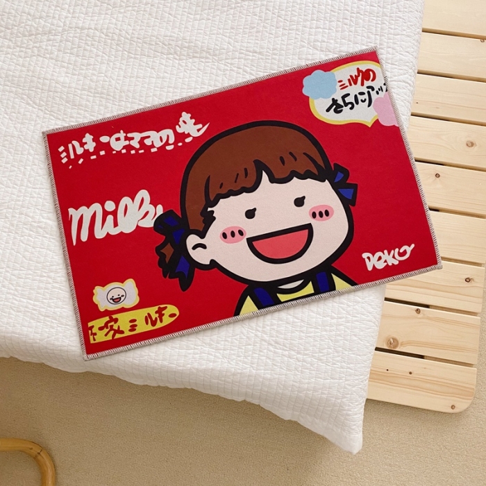 91家纺网 家纺一手货源 找家纺 星期八 2020新款ins卡通地垫 不二家女孩