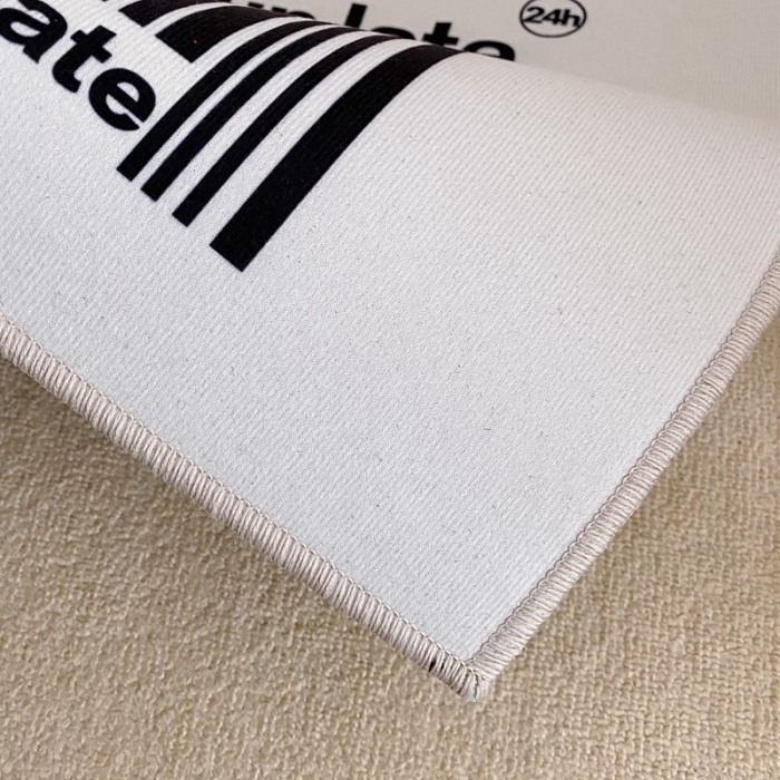 91家纺网 家纺一手货源 找家纺 星期八 2020新款ins卡通地垫 禁止熬夜