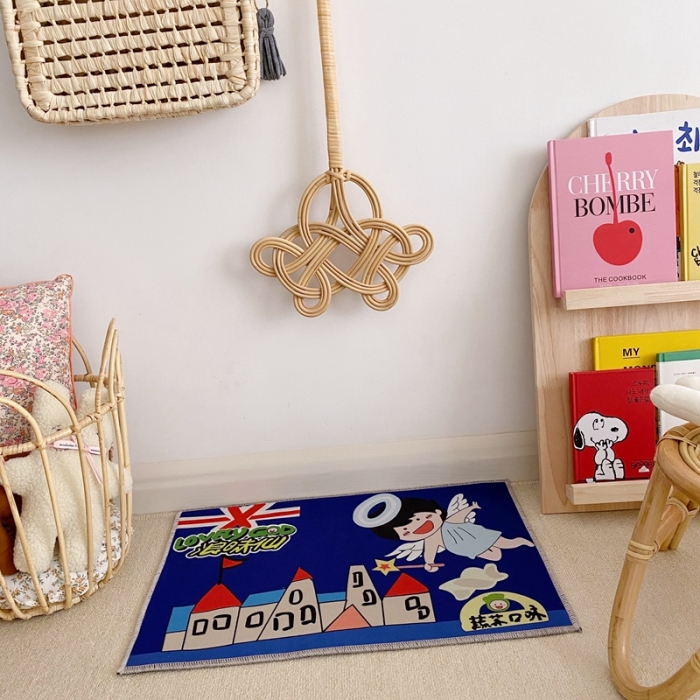 91家纺网 家纺一手货源 找家纺 星期八 2020新款ins卡通地垫 浪味仙