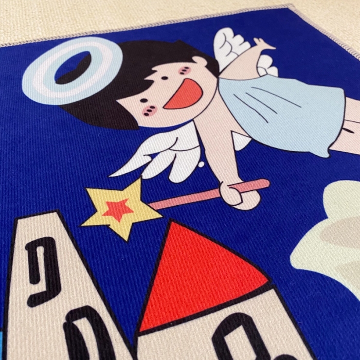 91家纺网 家纺一手货源 找家纺 星期八 2020新款ins卡通地垫 浪味仙