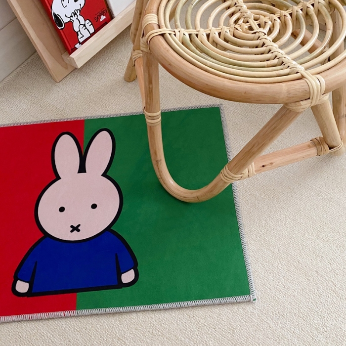 91家纺网 家纺一手货源 找家纺 星期八 2020新款ins卡通地垫 米菲