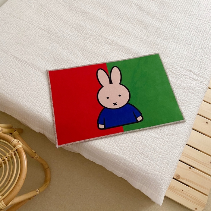 91家纺网 家纺一手货源 找家纺 星期八 2020新款ins卡通地垫 米菲