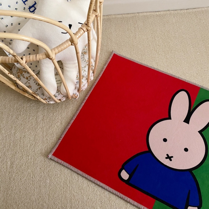 91家纺网 家纺一手货源 找家纺 星期八 2020新款ins卡通地垫 米菲