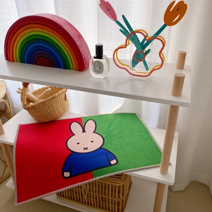 91家纺网 家纺一手货源 找家纺 星期八 2020新款ins卡通地垫 米菲