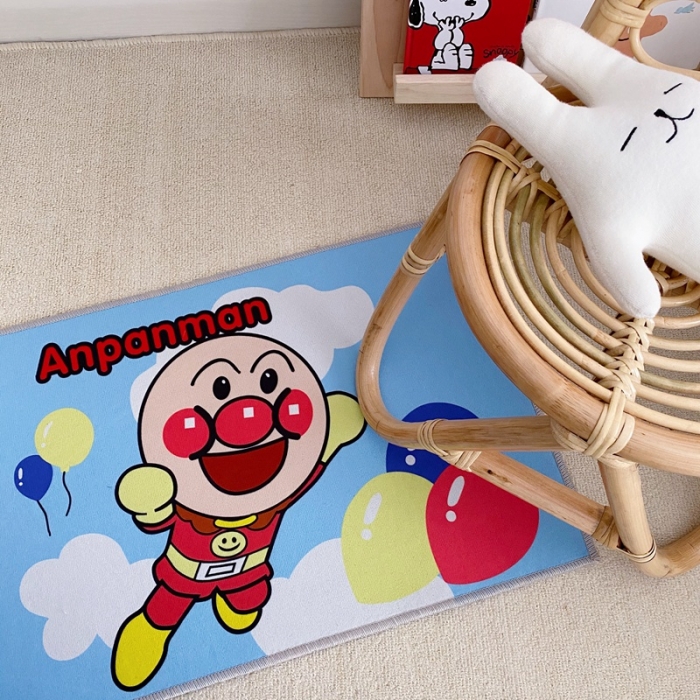 91家纺网 家纺一手货源 找家纺 星期八 2020新款ins卡通地垫 面包超人